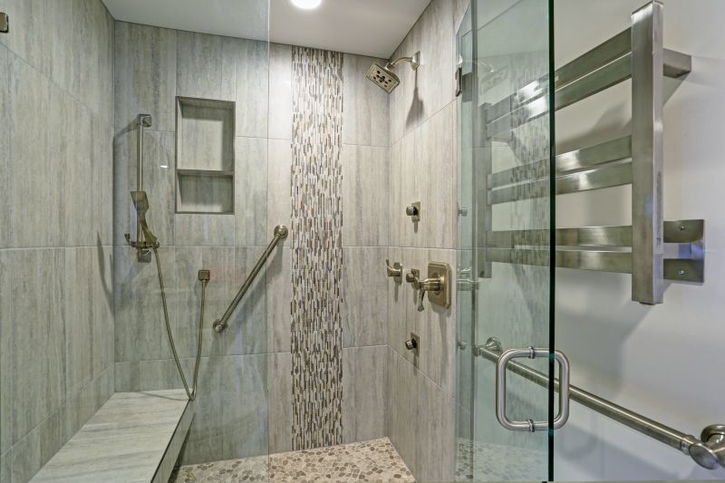 Modern Walk-in Shower with Glass Partition